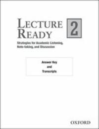 Lecture Ready 2. Answer Key