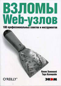 Взломы Web-узлов. 100 профессиональных советов и инструментов: Практ. пособие. / Пер. с англ. Г. Нищего