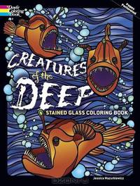 Creatures of the Deep Stained Glass Coloring Book (Dover Stained Glass Coloring Book)
