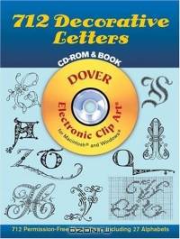 712 Decorative Letters (Dover Electronic Clip Art)