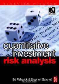 Quantitative Investment Risk Analysis (Quantitative Finance)
