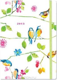 2013 Watercolor Birds Compact Engagement Calendar (16-month Weekly Planner)