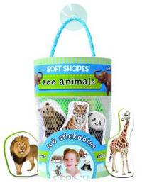 Soft Shapes Tub Stickables: zoo animals (Photographic Bath Stickers)