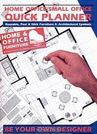 Home Office - Small Office Quick Planner: Reusable, Peel & Stick Furniture & Architectural Symbols.