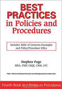 Best Practices in Policies and Procedures