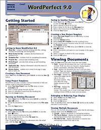 Corel WordPerfect 9.0 Quick Source Reference Guide
