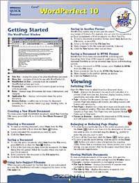 Corel WordPerfect 10.0 Quick Source Guide