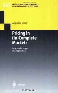 Pricing in (In)complete Markets : Structural Analysis and Applications (Lecture Notes in Economics and Mathematical Systems)