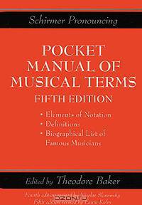 Pocket Manual of Musical Terms