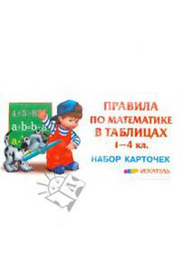 Правила по математике в таблицах. 1-4 классы. Набор карточек