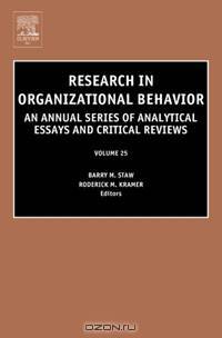 Research in Organizational Behavior,25