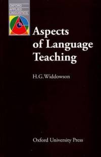 Oxford Applied Linguistics. Aspects Of Language Teaching