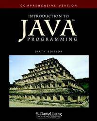 Introduction to Java Programming-Comprehensive Version (6th Edition)