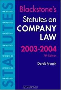 Statutes on Company Law 2003-2004 (Blackstone