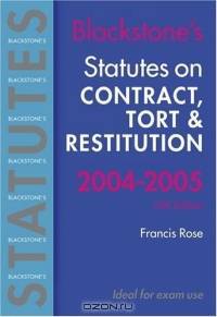 Contract, Tort & Restitution: Blacktone