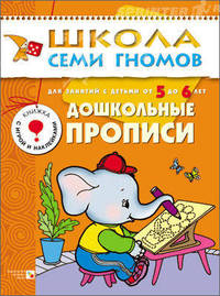 Дошкольные прописи. Для занятий с детьми от 5 до 6 лет. Книжка с картонной вкладкой