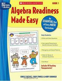 Algebra Readiness Made Easy: Grade 1: An Essential Part of Every Math Curriculum