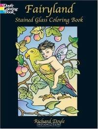 Fairyland Stained Glass Coloring Book (Dover Pictorial Archives)