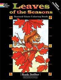 Leaves of the Seasons Stained Glass Coloring Book