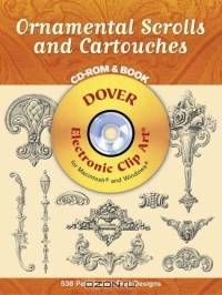 Ornamental Scrolls and Cartouches CD-ROM and Book