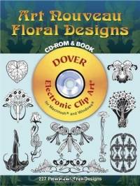 Art Nouveau Floral Designs CD-ROM and Book