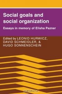 Social Goals and Social Organization : Essays in Memory of Elisha Pazner