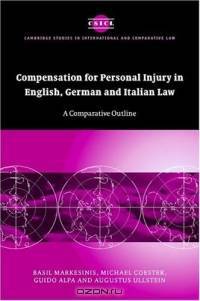 Compensation for Personal Injury in English, German and Italian Law : A Comparative Outline (Cambridge Studies in International and Comparative Law)