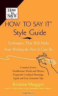 How to Say It Style Guide