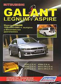 Mitsubishi Galant, Legnum, Aspire 2WD & 4WD 1996-2003 гг., Двигатели: Б: 1.8, 2.0, 2.4, 2.5: Устройство, техническое обслуживание и ремонт, черно-белые электрические схемы