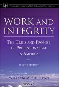 Work and Integrity : The Crisis and Promise of Professionalism in America (JB-Carnegie Foundation for the Adavancement of Teaching)
