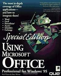 Using Microsoft Office Professional for Windows 95