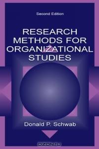 Research Methods for Organizational Studies