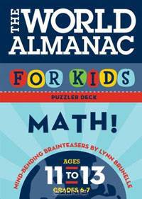 The World Almanac for Kids Puzzler Deck: Math: Ages 11-13, Grades 6-7