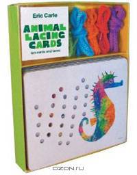 Eric Carle Animal Lacing Cards: 10 Cards & Laces