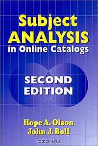 Subject Analysis in Online Catalogs: