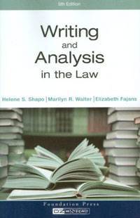 Writing and Analysis in the Law