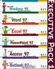 Executive Pack 1: Microsoft Office 97 with Windows 95 (includes Quick Reference Guides for Word, Excel, PowerPoint, Access, Outlook, and Windows 95), Nevada Learning Series 