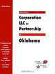 How to Form a Corporation, LLC or Partnership in Oklahoma (QuickStart), W. Dean Brown 