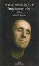 Ungeheuer oben. Uber Bertolt Brecht, Marcel Reich-Ranicki 