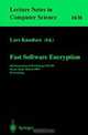 Fast Software Encryption: 6th International Workshop, Fse