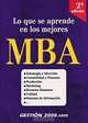 Lo que se aprende en los mejores MBA, Maria Jesus Martinez 