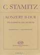 C. Stamitz. Konzert B-Dur. Fur Klarinette und Orchester. Klavierauszug - Zongorakivonat, C. Stamitz 