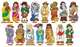 Around the World Kids Bulletin Board Set (30 pieces), 