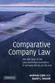 Comparative Company Law: Text and Cases on the Laws Governing Corporations in Germany, the UK and the USA, David Donaldson 