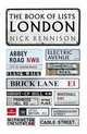 The Book of Lists: London, Rennison Nick 