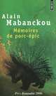 Memoires de porc-epic, Alain Mabanckou 