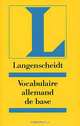 Vocabulaire allemand de base, 