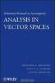 Analysis in Vector Spaces, Mustafa A. Akcoglu, Paul F. A. Bartha, Dzung Minh Ha 