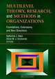 Multilevel Theory, Research, and Methods in Organizations, Katherine J. Klein 
