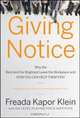 Giving Notice, Freada Kapor Klein 